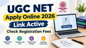 UGC NET Apply Online 2026 Link Active, Check Registration Fees