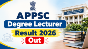 APPSC Degree Lecturer Result 2026 Out, Download PDF