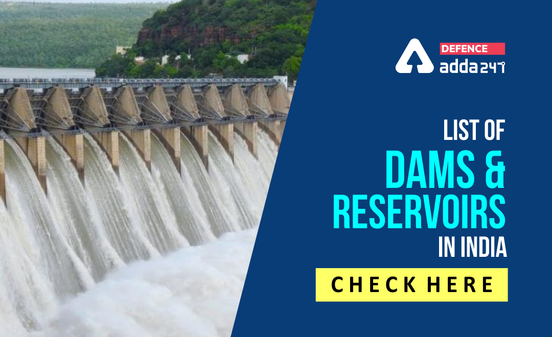 Dams and Reservoir, Check List of Dams and Reservoirs in India_40.1