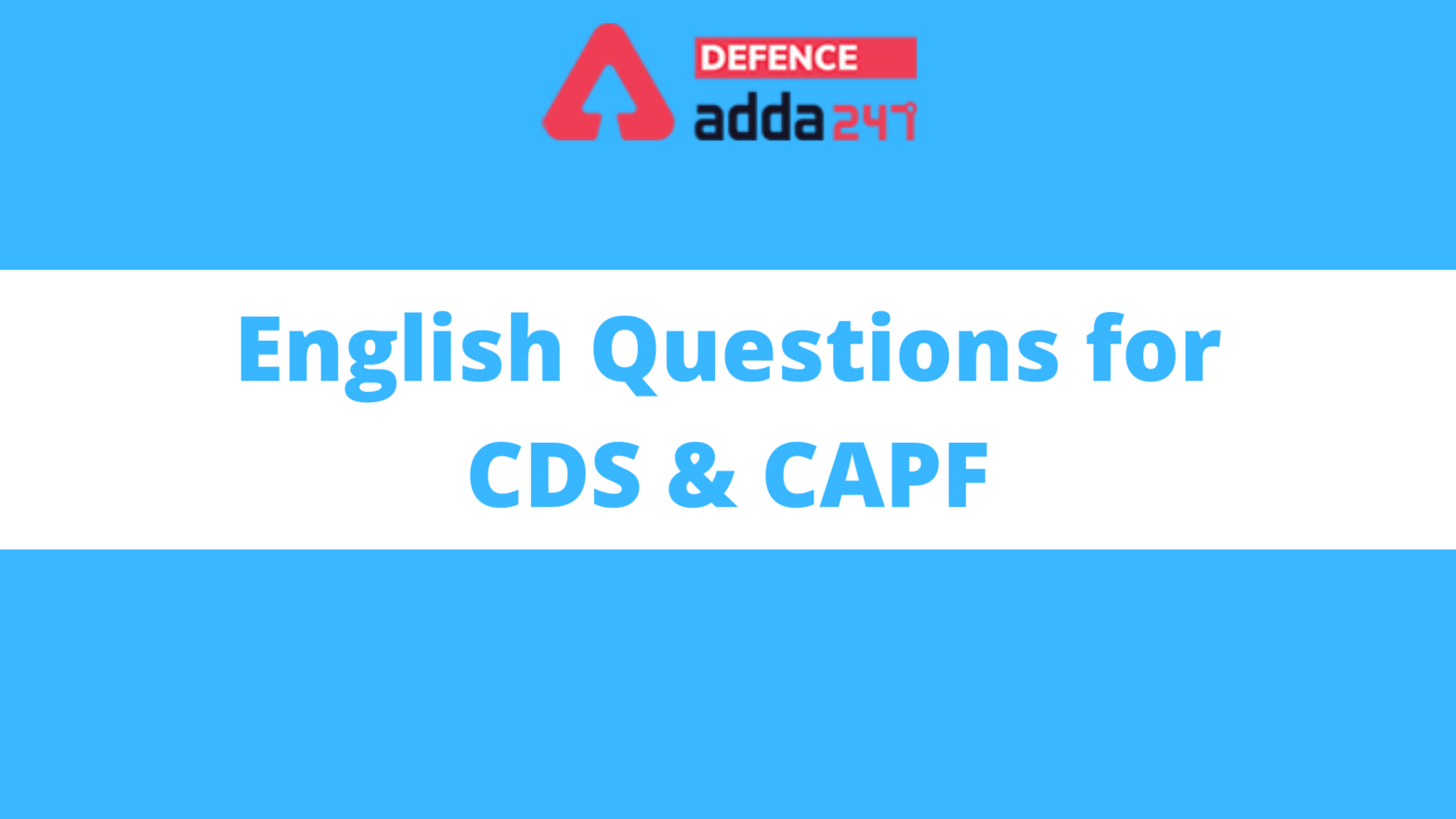 English Questions for CDS & NDA_40.1