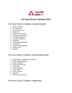 Air Force Group C Syllabus 2021_40.1