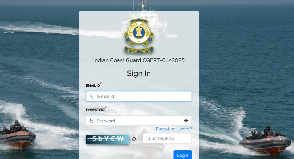Coast Guard Navik Yantrik Admit Card