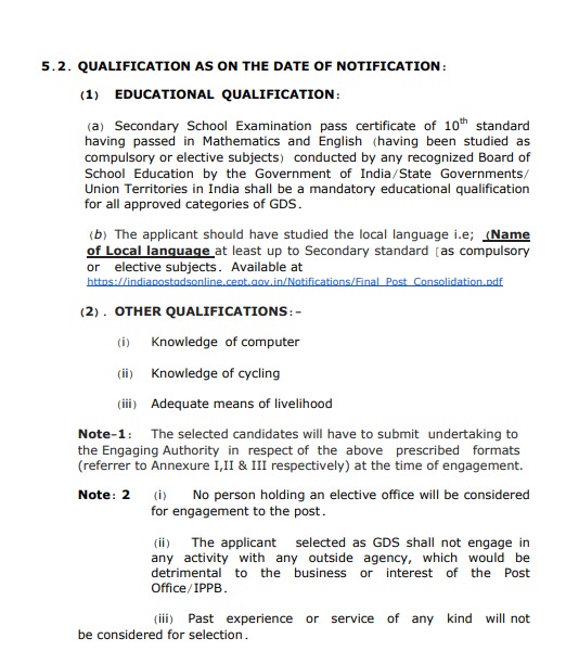 India Post Gramin Dak Sevak Notification 2023 Vacancy_3.1