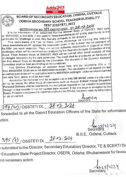 OSSTET ଅନ୍ତିମ ଉତ୍ତର କୀ 2023, OSSTET କଟ୍ ଅଫ ଯାଞ୍ଚ କରନ୍ତୁ_3.1