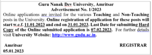 GNDU Recruitment 2023 Apply For 107 Teaching and Non-Teaching Post - Adda247 Punjab