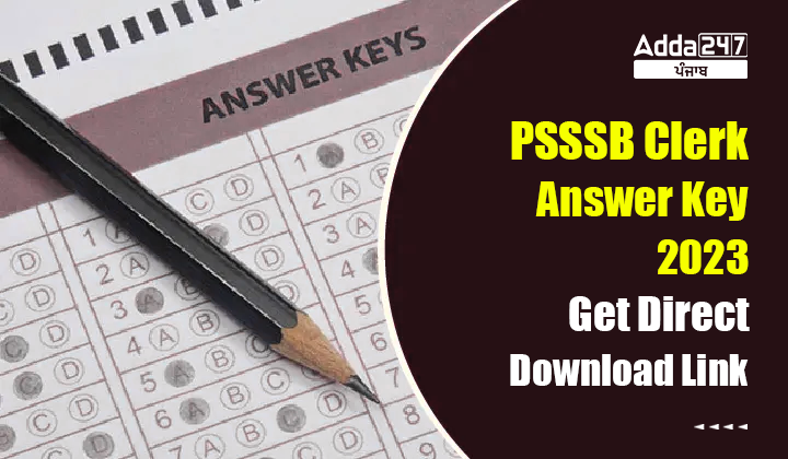 PSSSB Clerk Answer Key 2023