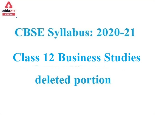 CBSE Deleted Syllabus For Class 12 Business Studies: Download Free PDF_40.1