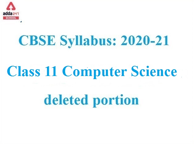 CBSE Deleted Syllabus For Class 11 Computer Science_40.1