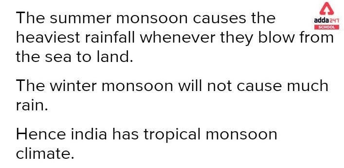 Why does India have a monsoon-type of climate? | Adda School_40.1