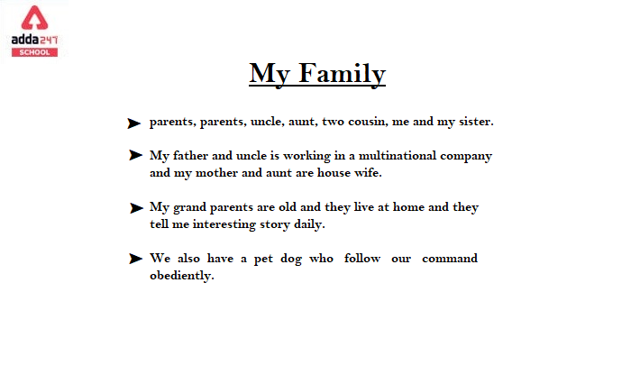 My Family Essay | adda247_40.1