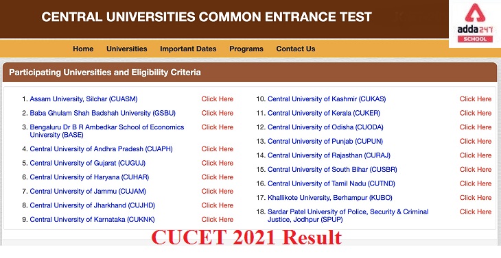 CUCET Result 2021 (Out) - Check @ cucet.nta.nic.in | adda247_40.1