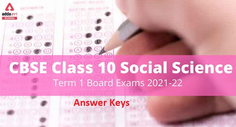 CBSE SST Class 10th Term 1 2021-22 Social Science Question Paper with Answer key_40.1