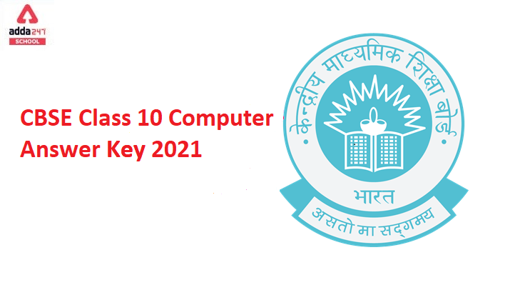 CBSE Computer Application Class 10 Answer Key 2021 for Term-1_40.1