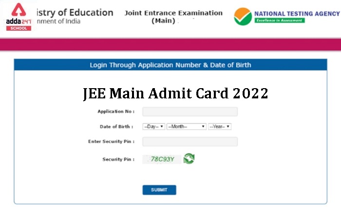 JEE Main Admit Card 2022 Live- Date, Time, Download Link_40.1