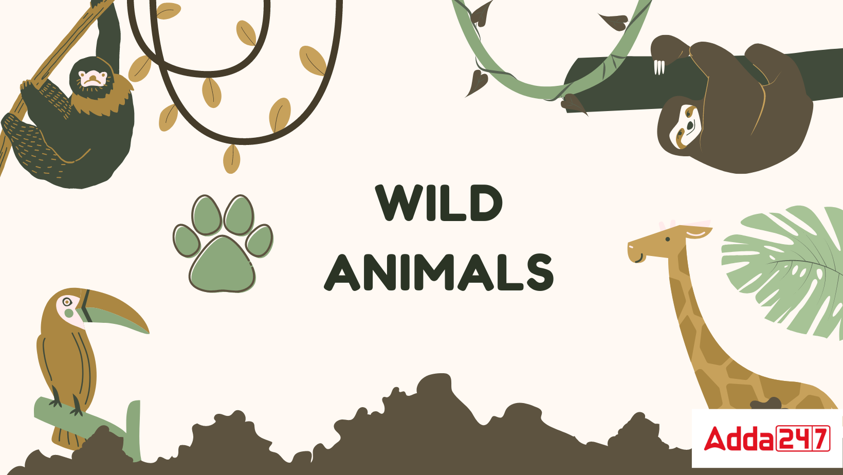 100 wild animals names in english with pictures
