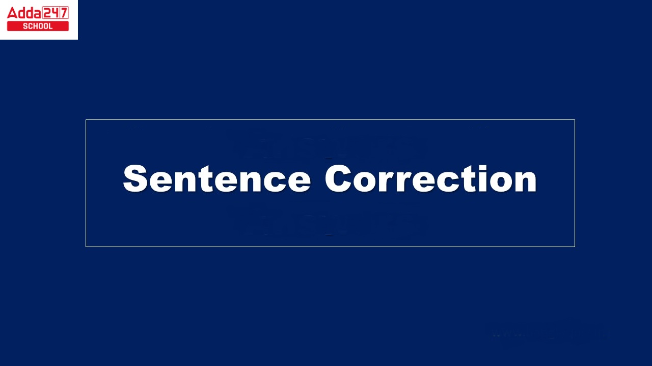 sentence correction