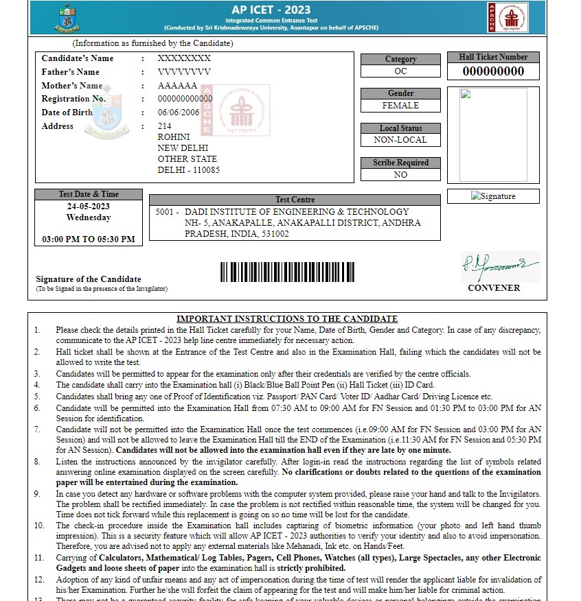 AP ICET Hall Ticket 2023 Out, Download AP ICET Admit Card PDF -_4.1