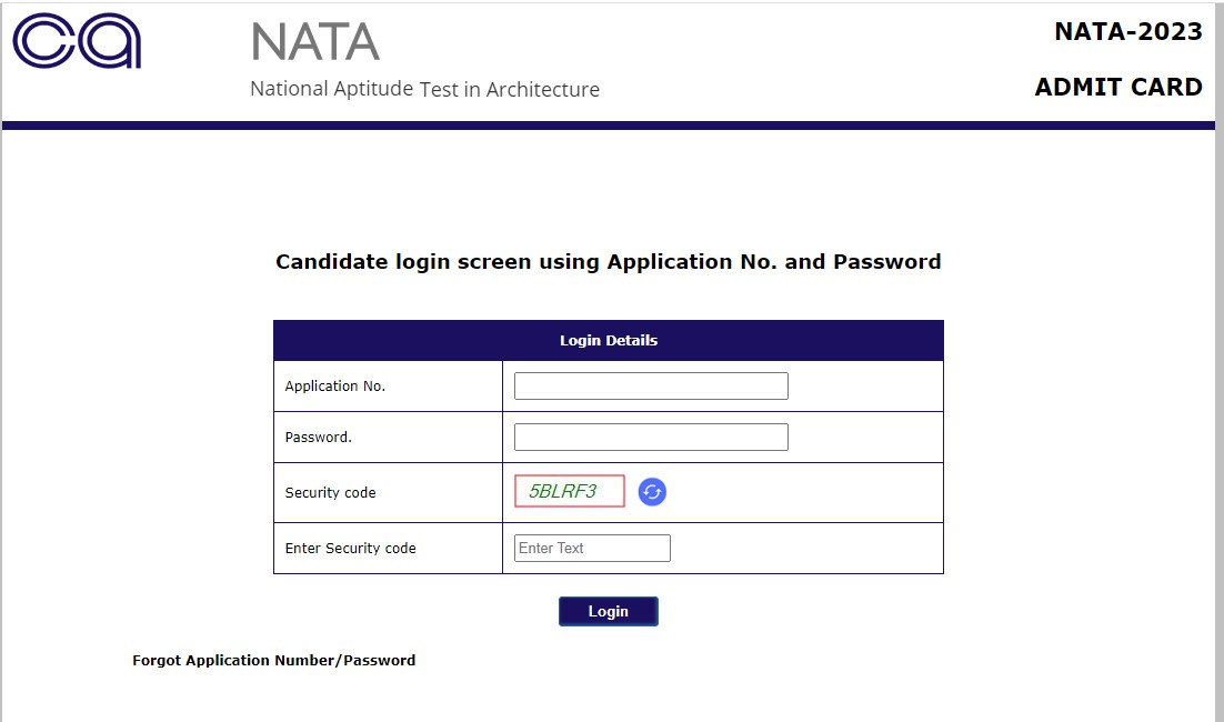 NATA Admit Card 2023 Out,NATA Exam 4 Hall Ticket Direct Link -_3.1