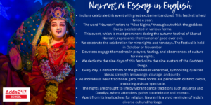 Navratri Essay in English- Check 10 Points on Navratri for School Students