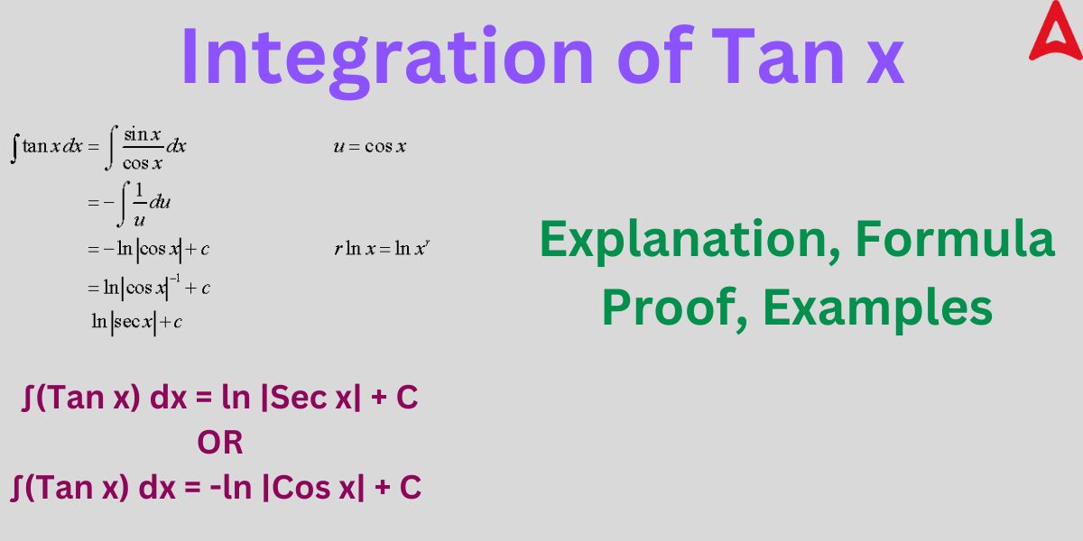 Integration of Tan x
