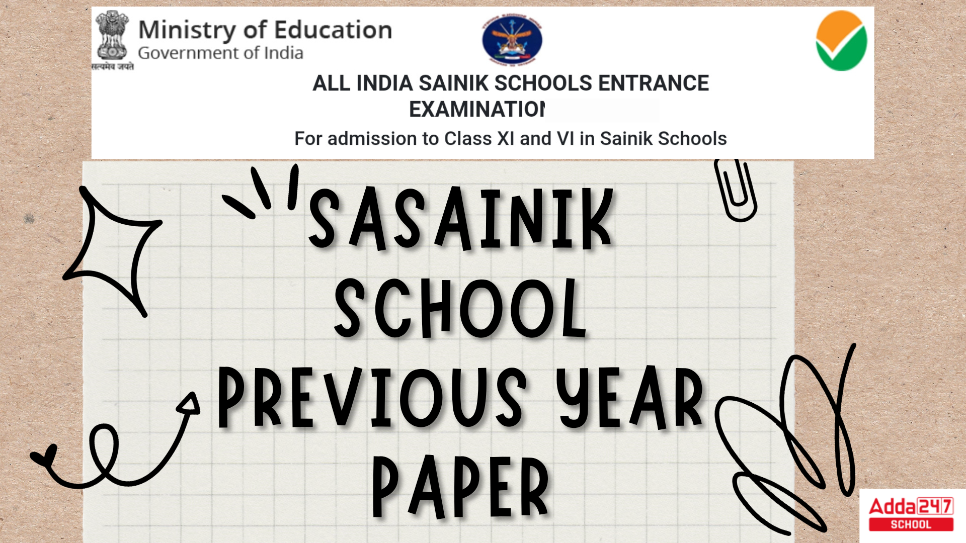 Sainik School Previous Year Question Paper