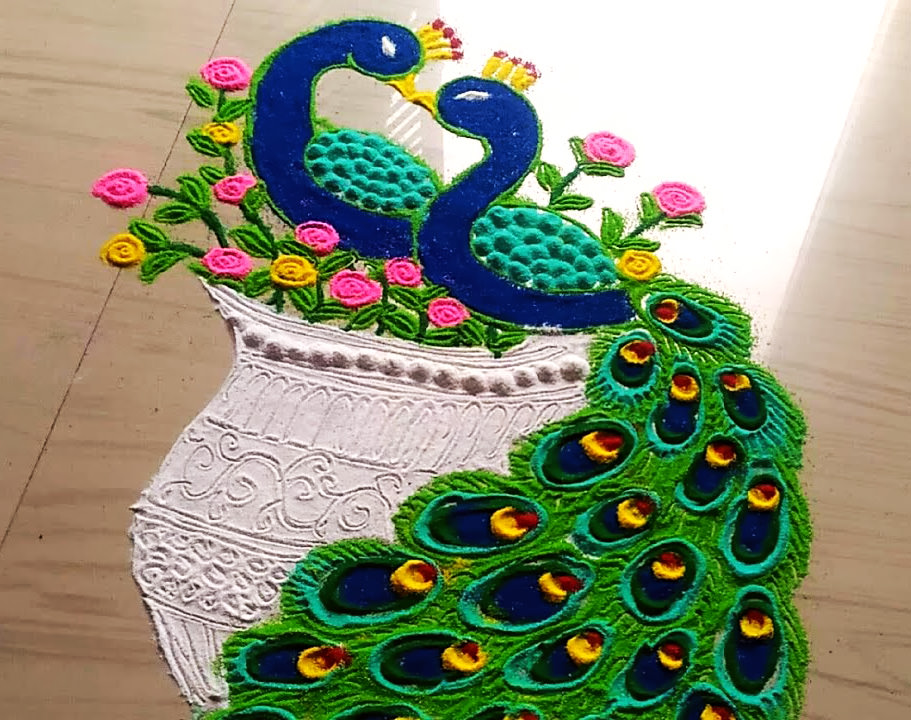 Diwali Rangoli Easy Design 2024: Simple Rangoli Designs for Competition with Message -_31.1