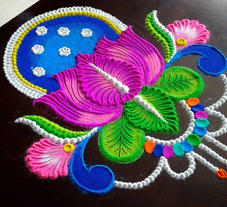 Diwali Rangoli Easy Design 2024: Simple Rangoli Designs for Competition with Message -_28.1