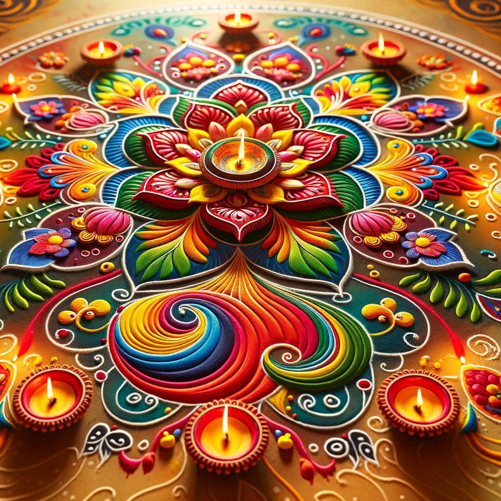 rangoli for diwali