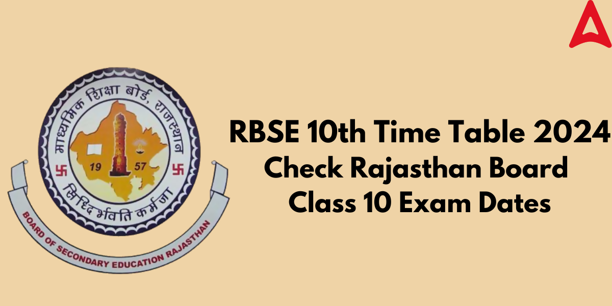RBSE Class 10 Board Exam Time Table 2024 Out