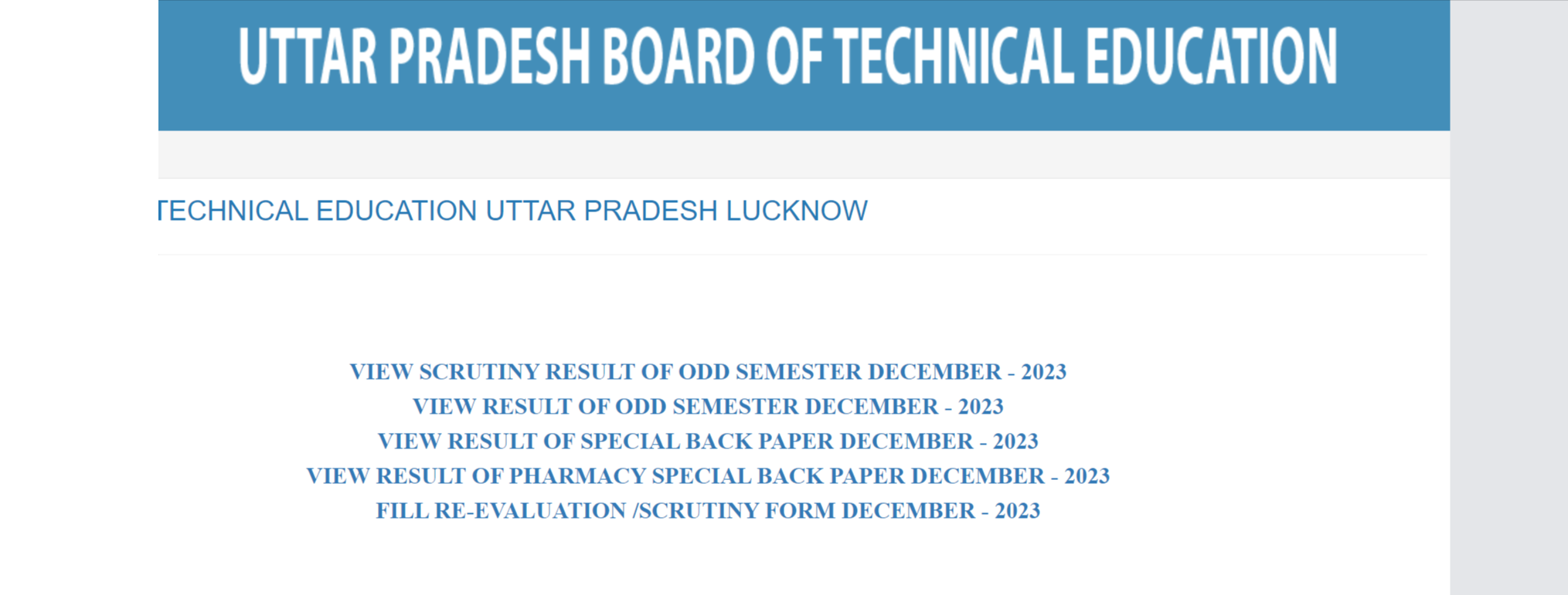 BTEUP Revaluation Result 2024 Out for 2nd, 4th, 6th Even Semesters at www.bteup.ac.in -_4.1