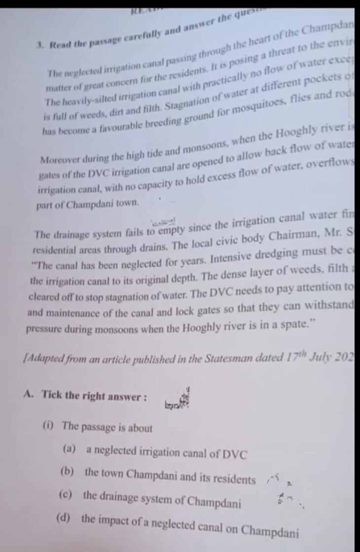 Madhyamik English Question Paper 2024 PDF Download with Answer key -_18.1