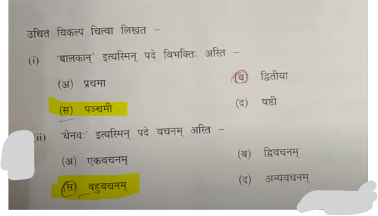MP Board Class 10th Sanskrit Question Paper 2024, Download Answer Key PDF -_4.1