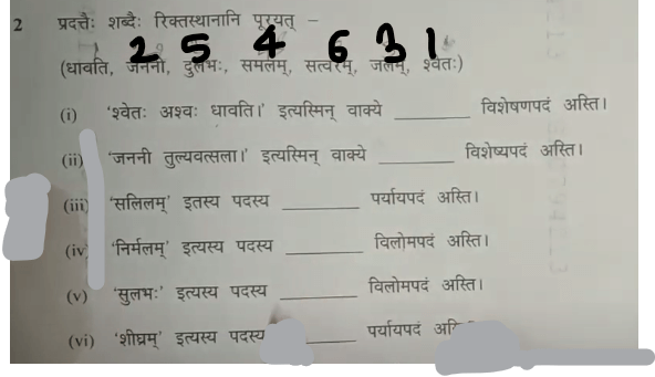 MP Board Class 10th Sanskrit Question Paper 2024, Download Answer Key PDF -_8.1