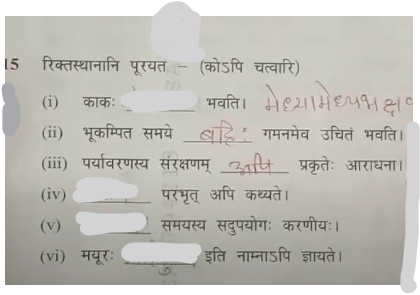 MP Board Class 10th Sanskrit Question Paper 2024, Download Answer Key PDF -_14.1