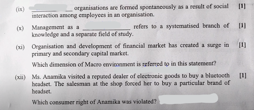 ISC Commerce Answer Key 2024 PDF, Class 12 Commerce Important Questions -_9.1