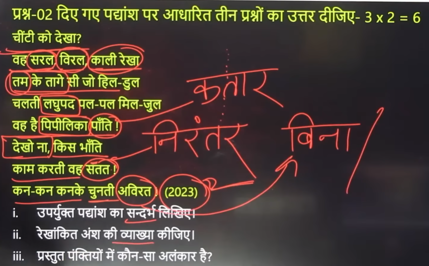 UP Board Class 10 Hindi Question Paper 2024 with Answers