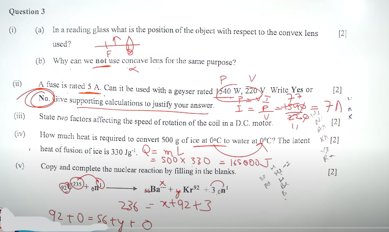 ICSE Physics Question Paper 2024, Solved Physics Answer Key -_8.1