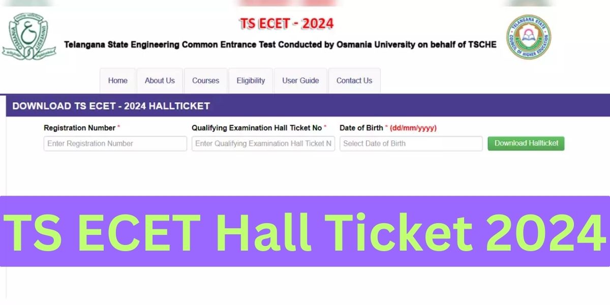 TS ECET Hall Ticket 2024