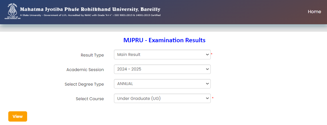 MJPRU Result