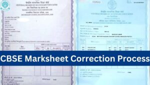 CBSE Marksheet Correction Process 2025