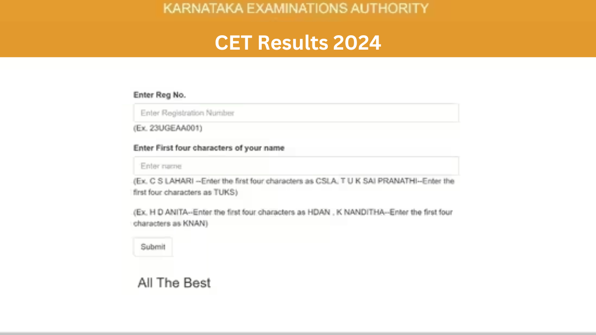 KCET Results 2024