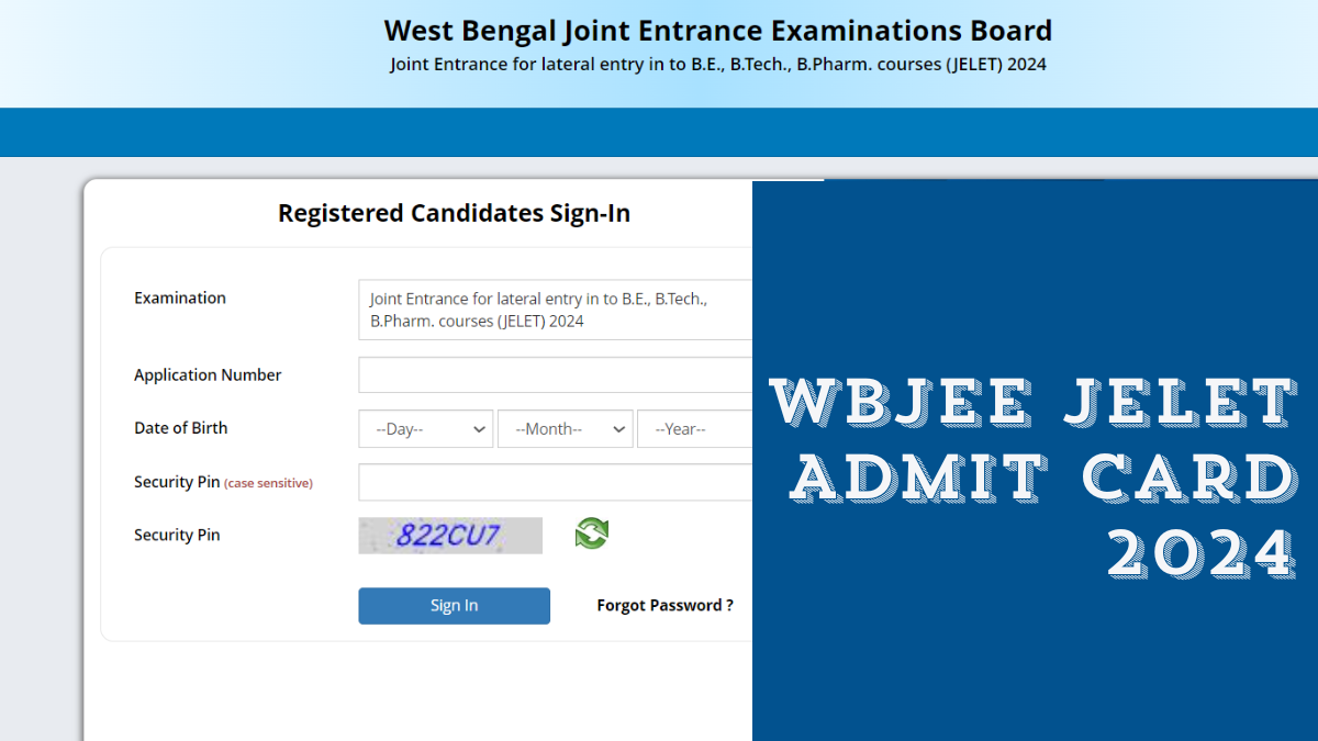 WBJEE JELET Admit Card 2024