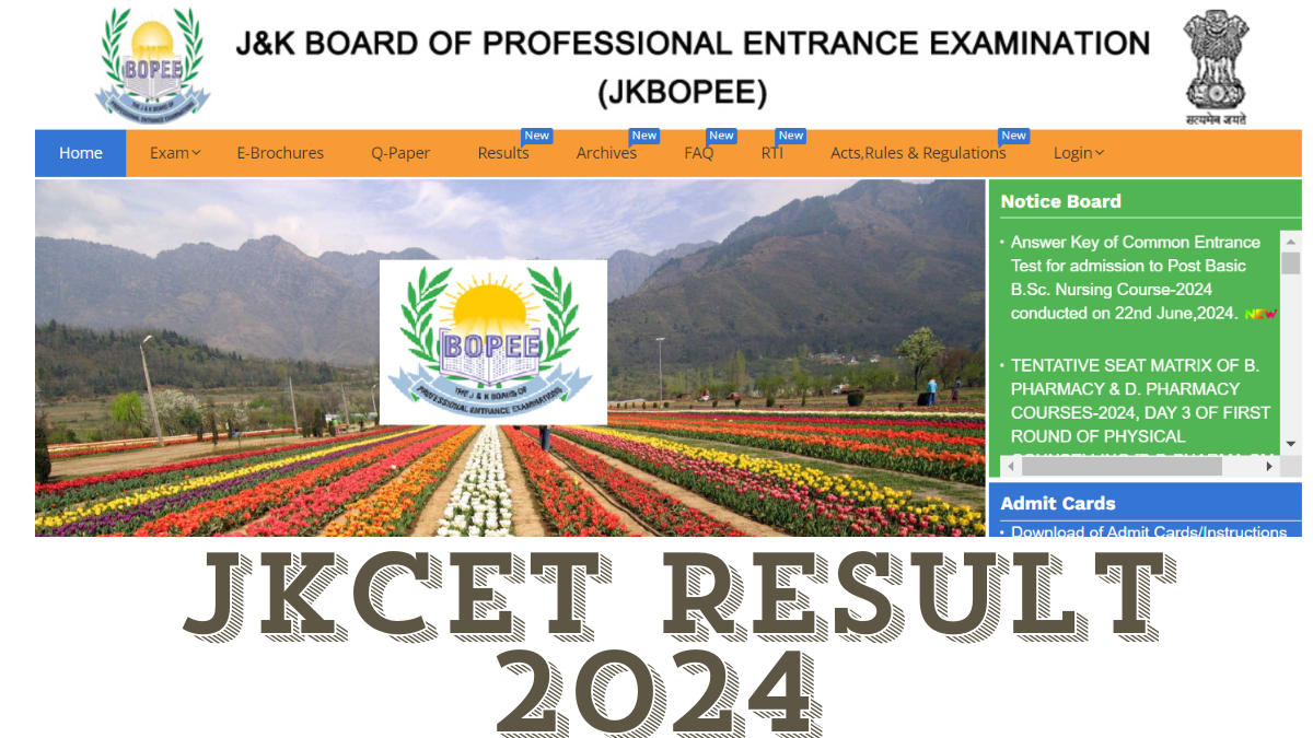JKCET Result 2024