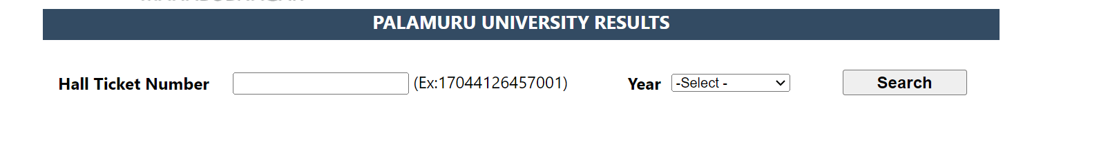 Palamuru University Result 2024