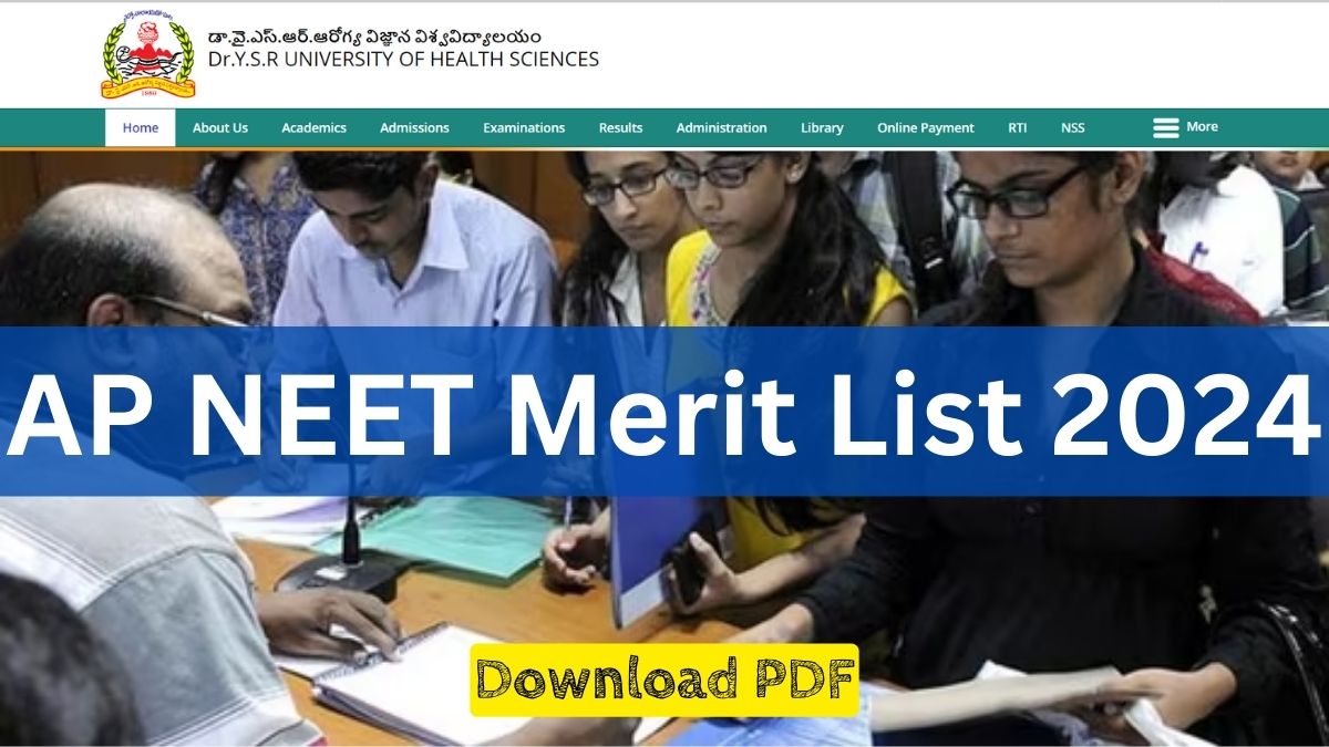 AP NEET Merit List 2024