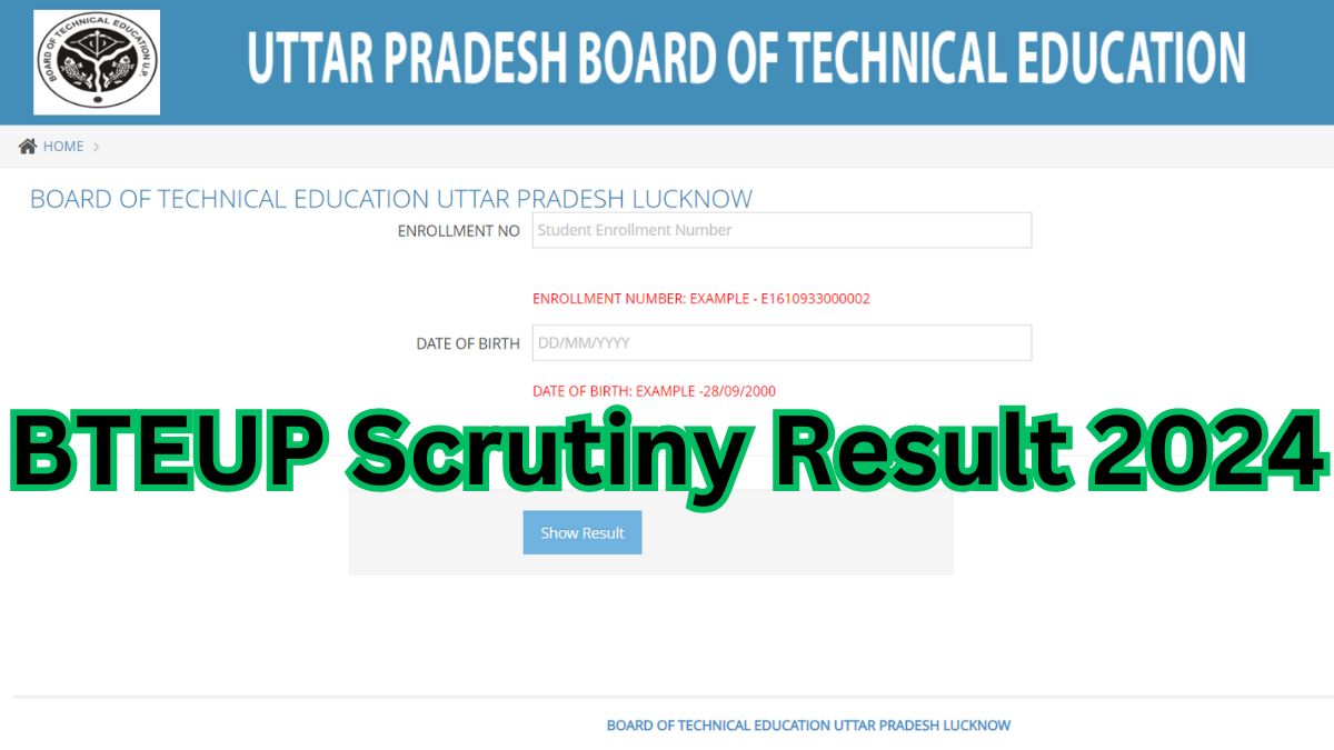 BTEUP Recheck Result 2024 Out, Check UPBTE Even Sem Scrutiny Result Link