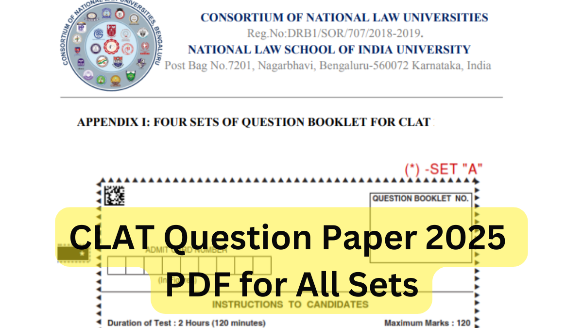 CLAT Question Paper 2025