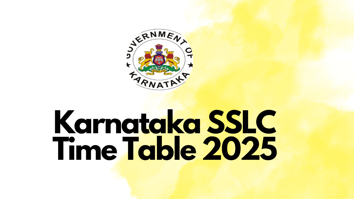 Karnataka SSLC Timetable 2025 Revised, Check Karnataka 10th Examination