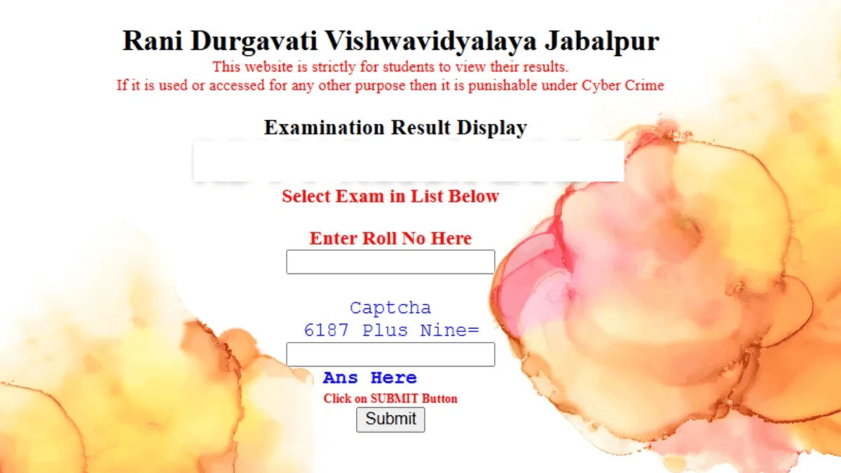 RDVV Result