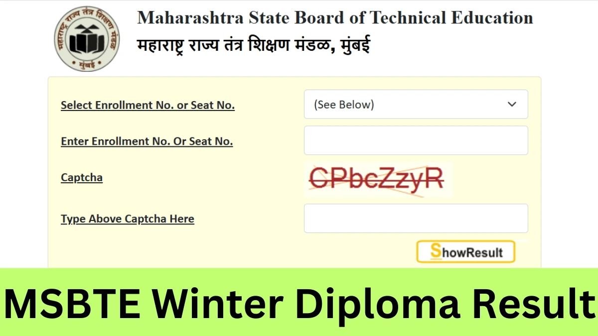 MSBTE Result 2025 Out, Check Maharashtra Winter Diploma Result Link Here -